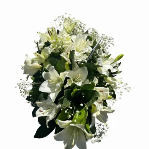 Arreglo Vertical de Lilium blanco