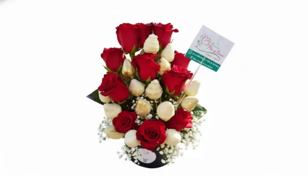 DEKOFRUTA Rosas con Frutillas Horizontal