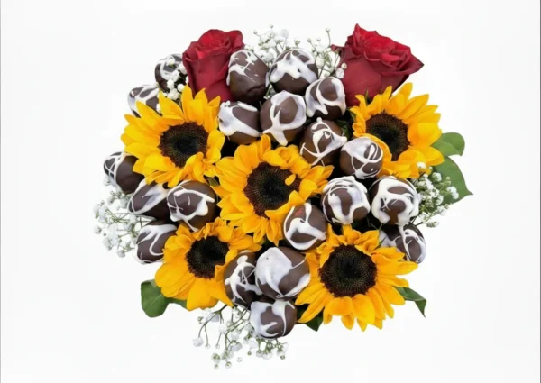 DekoFruta Rosas con Girasoles 2
